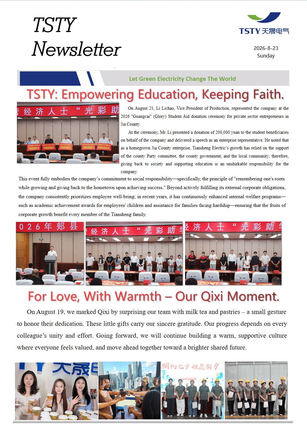TSTY Electric Co., Ltd.