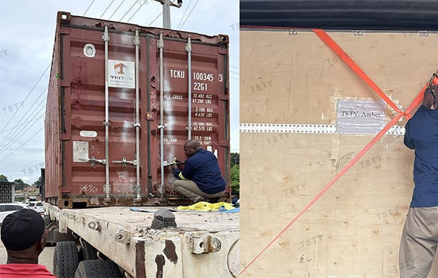 Full Container of Transformers to Mozambique